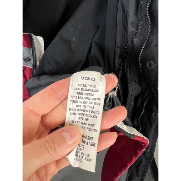 Columbia Men's Colorblock Core Interchange Jacket Long Sleeve Red/Black Size XL - Picture 4 of 5